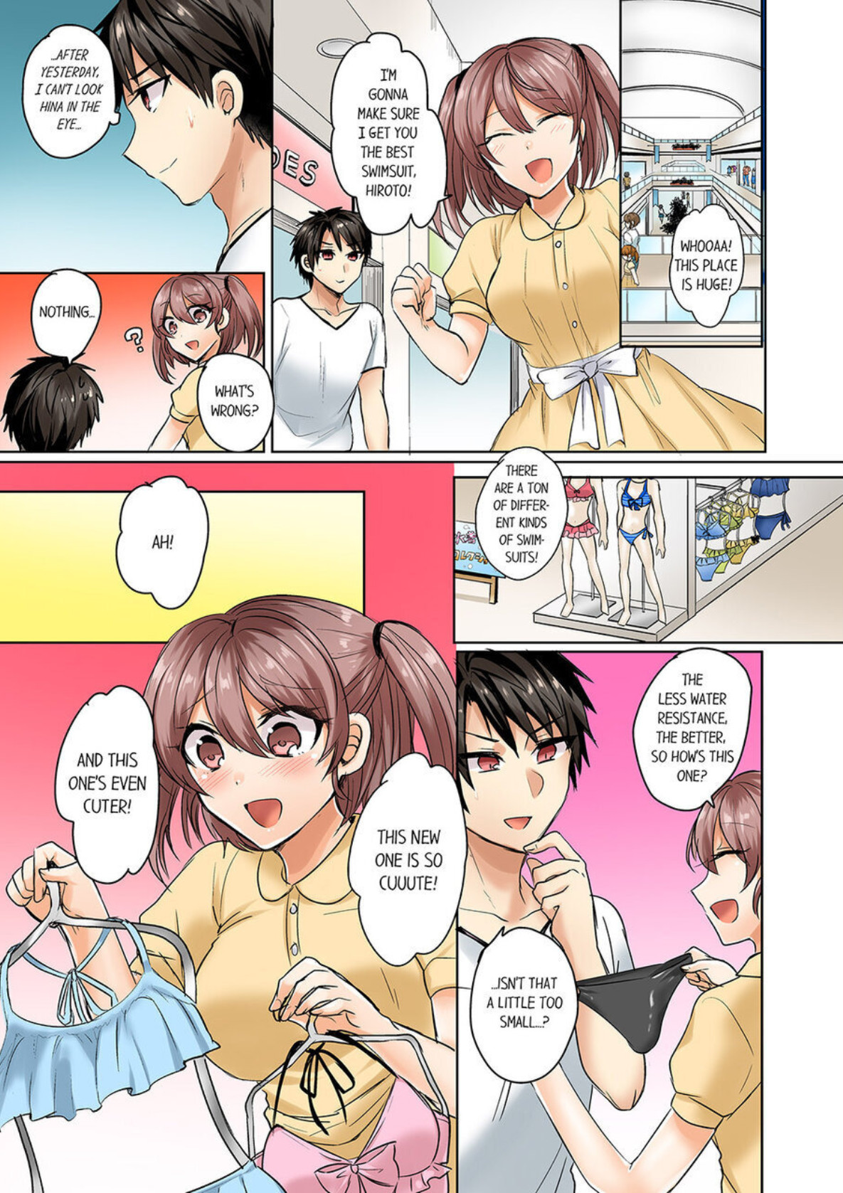 Hentai Manga Comic-My Swimsuit Slipped... And it went in!? A Mixed Synchronized Swimming Club with More Than Just Nip Slips in Store! ~ 1-Read-43